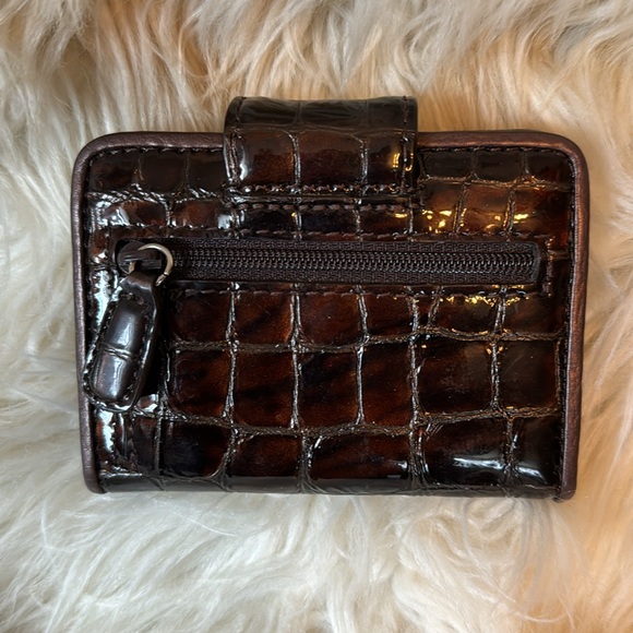 Brighton Patten Leather Wallet Vintage 90’s - Picture 2 of 7